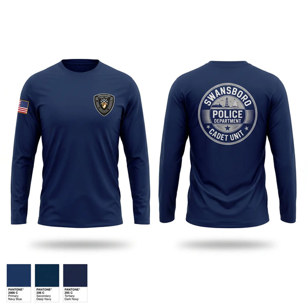 Long Sleeve Performance Shirt, Swansboro police cadets, Police, Teamtime, Team time, sublimation, custom sports apparel, team uniforms, spirit wear, spiritwear, sports uniforms, custom shirts, team store, custom team store, fundraiser sports, apparel fundraiser