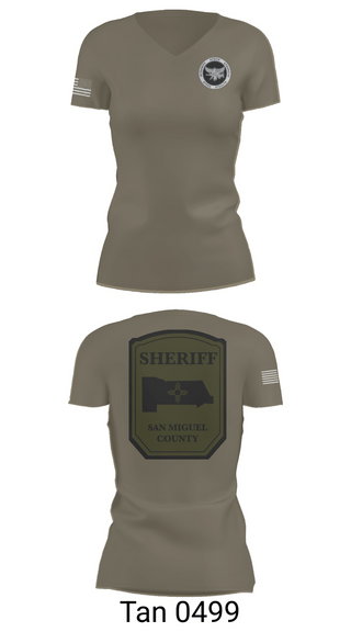 Womens Short Sleeve Vneck Shirt, San Miguel County Tactical Team, Police, Teamtime, Team time, sublimation, custom sports apparel, team uniforms, spirit wear, spiritwear, sports uniforms, custom shirts, team store, custom team store, fundraiser sports, apparel fundraiser