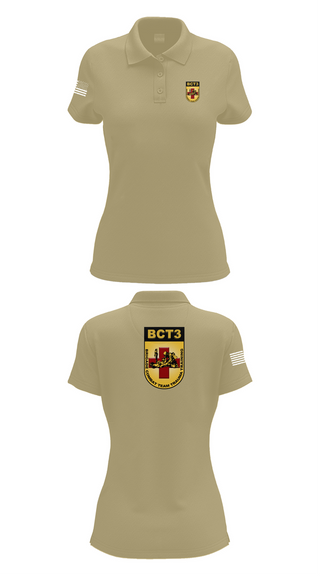 Womens Short Sleeve Performance Polo, BCT3, Army, Teamtime, Team time, sublimation, custom sports apparel, team uniforms, spirit wear, spiritwear, sports uniforms, custom shirts, team store, custom team store, fundraiser sports, apparel fundraiser