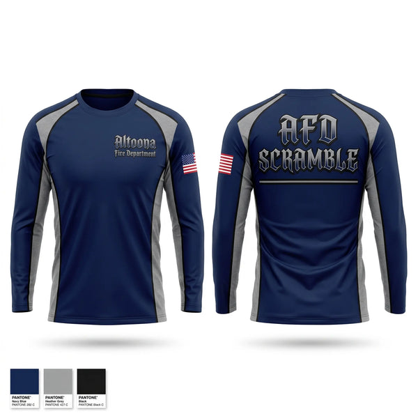 Long Sleeve Performance Shirt, Altoona Fire Department, Fire Department, Teamtime, Team time, sublimation, custom sports apparel, team uniforms, spirit wear, spiritwear, sports uniforms, custom shirts, team store, custom team store, fundraiser sports, apparel fundraiser