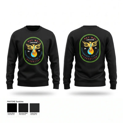 Haz Mat 2 Environmental Fire Rescue Foundation Crew Neck Sweatshirt - 2