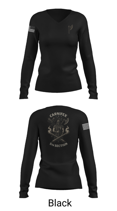 2-8 FA, C BTRY 92063825 Women's Long Sleeve V-neck Shirt - 37
