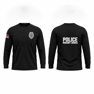 Long Sleeve Performance Shirt, Mount Dora PD, Police, Teamtime, Team time, sublimation, custom sports apparel, team uniforms, spirit wear, spiritwear, sports uniforms, custom shirts, team store, custom team store, fundraiser sports, apparel fundraiser