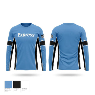 Long Sleeve Performance Shirt, Express, Softball, Teamtime, Team time, sublimation, custom sports apparel, team uniforms, spirit wear, spiritwear, sports uniforms, custom shirts, team store, custom team store, fundraiser sports, apparel fundraiser