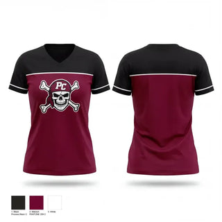 Womens Short Sleeve Vneck Shirt, Pulaski County, , Teamtime, Team time, sublimation, custom sports apparel, team uniforms, spirit wear, spiritwear, sports uniforms, custom shirts, team store, custom team store, fundraiser sports, apparel fundraiser
