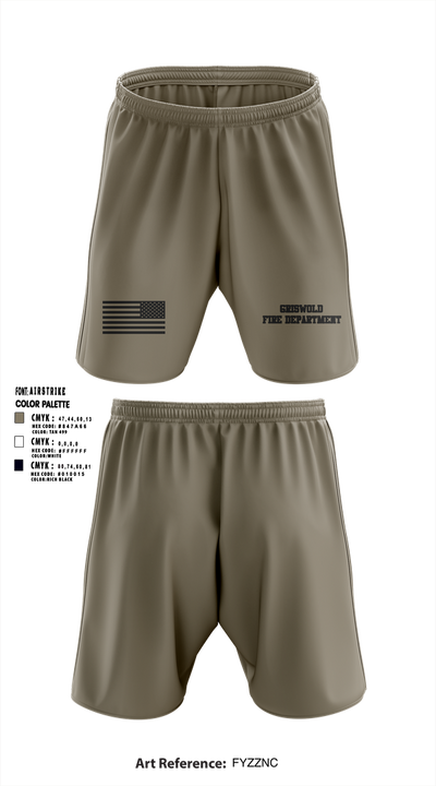 Griswold Fire Department 41169370 Athletic Shorts With Pockets - 1