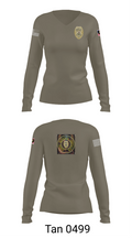 School officer 37316747 Women's Long Sleeve V-neck Shirt - 73