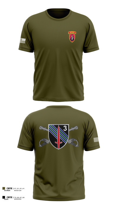 3rd SQDN, 5th SFAB Short Sleeve Performance Shirt - 1