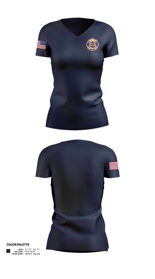 Womens Short Sleeve Vneck Shirt, Lawton Fire Department, Fire Department, Teamtime, Team time, sublimation, custom sports apparel, team uniforms, spirit wear, spiritwear, sports uniforms, custom shirts, team store, custom team store, fundraiser sports, apparel fundraiser