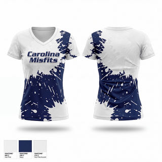 Womens Short Sleeve Vneck Shirt, Carolina Misfits, Softball, Teamtime, Team time, sublimation, custom sports apparel, team uniforms, spirit wear, spiritwear, sports uniforms, custom shirts, team store, custom team store, fundraiser sports, apparel fundraiser