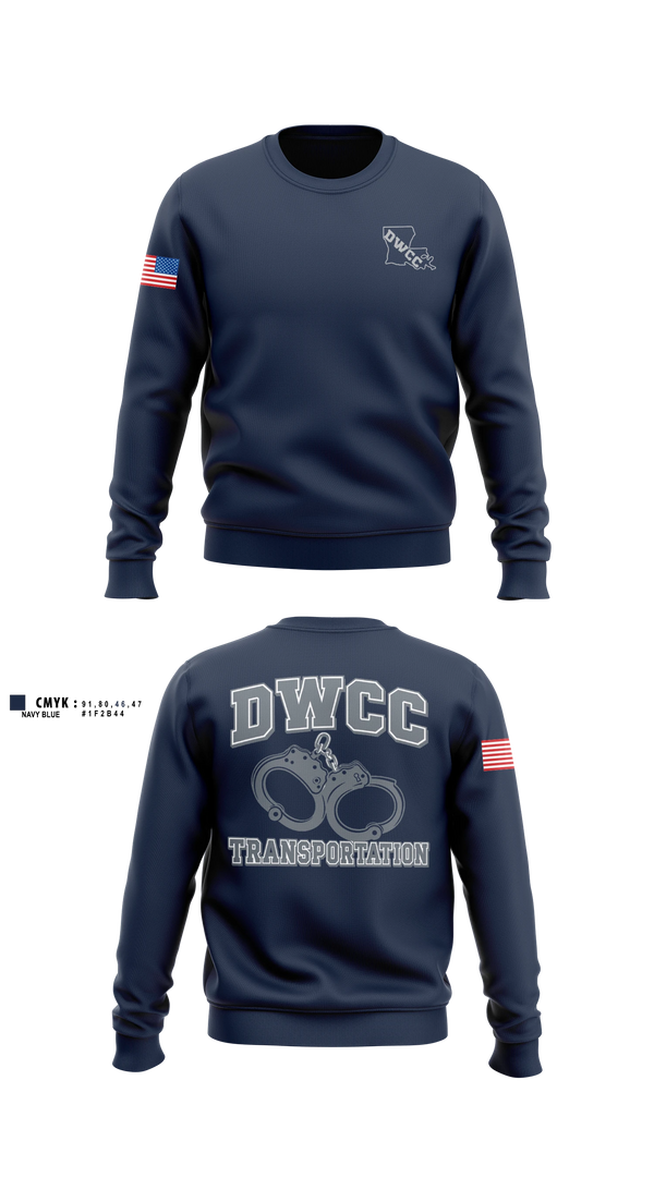 Crew Neck Sweatshirt, David Wade Correctional Center, Police, Teamtime, Team time, sublimation, custom sports apparel, team uniforms, spirit wear, spiritwear, sports uniforms, custom shirts, team store, custom team store, fundraiser sports, apparel fundraiser