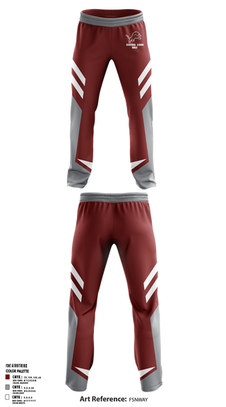 Sweatpants, Central  Lions, Golf, Teamtime, Team time, sublimation, custom sports apparel, team uniforms, spirit wear, spiritwear, sports uniforms, custom shirts, team store, custom team store, fundraiser sports, apparel fundraiser