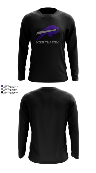 Meade High School Trap Team 7017681 Long Sleeve Performance Shirt 5