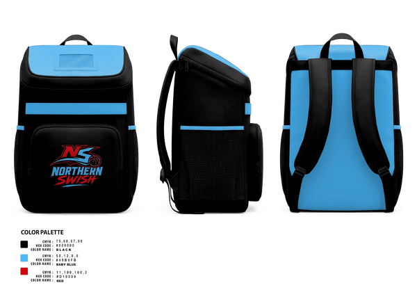 Gear Bag, NORTHERN SWISH, Men's Basketball, Teamtime, Team time, sublimation, custom sports apparel, team uniforms, spirit wear, spiritwear, sports uniforms, custom shirts, team store, custom team store, fundraiser sports, apparel fundraiser