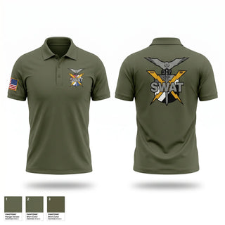 Short Sleeve Performance Polo, Temple SWAT, Police, Teamtime, Team time, sublimation, custom sports apparel, team uniforms, spirit wear, spiritwear, sports uniforms, custom shirts, team store, custom team store, fundraiser sports, apparel fundraiser