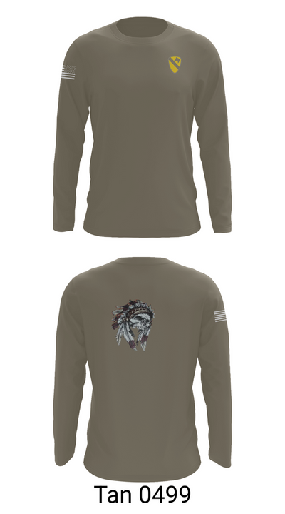 6-9 Cavalry Regiment 17132941 Long Sleeve Performance Shirt 66