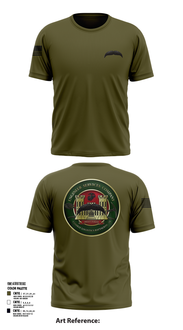 Short Sleeve Performance Shirt, Engineers Services Company, Marines, Teamtime, Team time, sublimation, custom sports apparel, team uniforms, spirit wear, spiritwear, sports uniforms, custom shirts, team store, custom team store, fundraiser sports, apparel fundraiser
