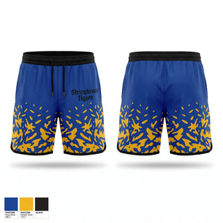 Athletic Shorts With Pockets, Stringtown Tigers, Women's Basketball, Teamtime, Team time, sublimation, custom sports apparel, team uniforms, spirit wear, spiritwear, sports uniforms, custom shirts, team store, custom team store, fundraiser sports, apparel fundraiser