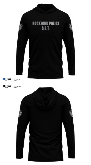 Short Sleeve Performance Shirt with hood, Rockford Police S.R.T., Police, Teamtime, Team time, sublimation, custom sports apparel, team uniforms, spirit wear, spiritwear, sports uniforms, custom shirts, team store, custom team store, fundraiser sports, apparel fundraiser