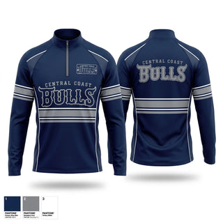 Quarter Zip Jacket, Central coast Bulls, Baseball, Teamtime, Team time, sublimation, custom sports apparel, team uniforms, spirit wear, spiritwear, sports uniforms, custom shirts, team store, custom team store, fundraiser sports, apparel fundraiser