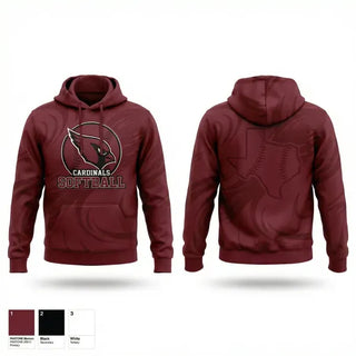 Hoodie, Lady Cardinals, Softball, Teamtime, Team time, sublimation, custom sports apparel, team uniforms, spirit wear, spiritwear, sports uniforms, custom shirts, team store, custom team store, fundraiser sports, apparel fundraiser