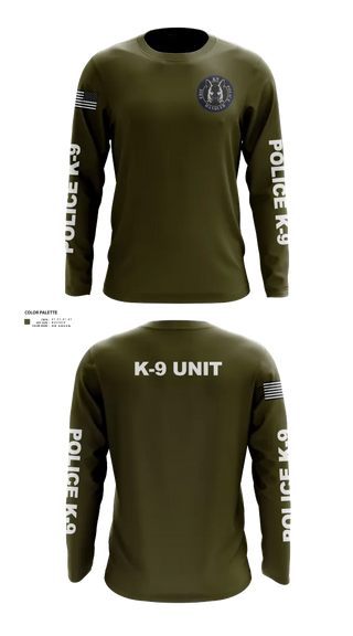 Long Sleeve Performance Shirt, EPD K-9, Police, Teamtime, Team time, sublimation, custom sports apparel, team uniforms, spirit wear, spiritwear, sports uniforms, custom shirts, team store, custom team store, fundraiser sports, apparel fundraiser