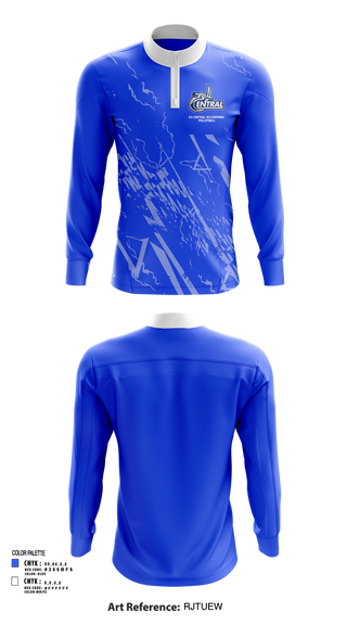 Quarter Zip Jacket, R-S Central Hilltoppers Volleyball, Women's Volleyball, Teamtime, Team time, sublimation, custom sports apparel, team uniforms, spirit wear, spiritwear, sports uniforms, custom shirts, team store, custom team store, fundraiser sports, apparel fundraiser