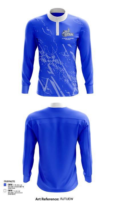 R-S Central Hilltoppers Volleyball 15542633 Quarter Zip Jacket - 81