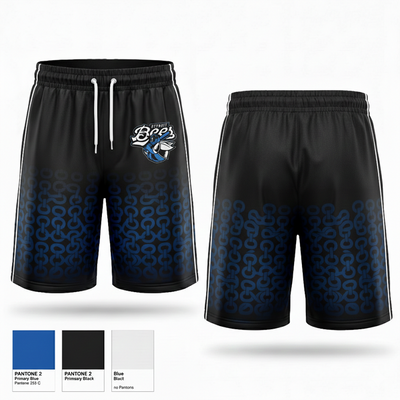 Detroit Bees 47252645 Athletic Shorts With Pockets - 2