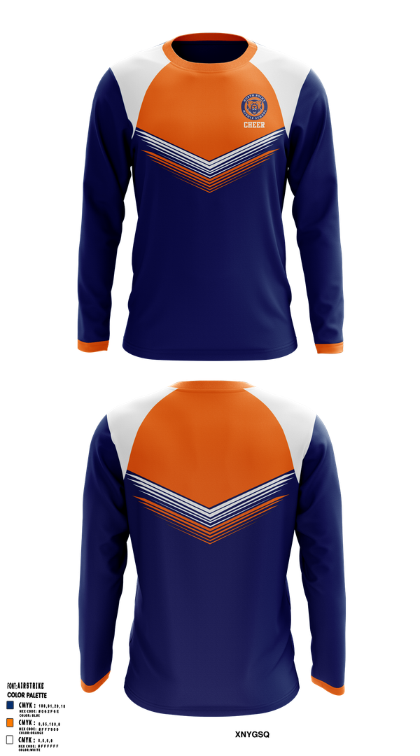 Long Sleeve Performance Shirt, North Point Middle School Cheer, Cheer, Teamtime, Team time, sublimation, custom sports apparel, team uniforms, spirit wear, spiritwear, sports uniforms, custom shirts, team store, custom team store, fundraiser sports, apparel fundraiser