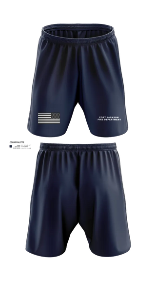 Athletic Shorts With Pockets, Fort Jackson Fire Department, , Teamtime, Team time, sublimation, custom sports apparel, team uniforms, spirit wear, spiritwear, sports uniforms, custom shirts, team store, custom team store, fundraiser sports, apparel fundraiser