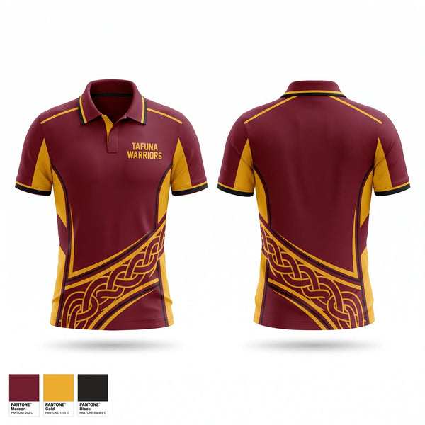 Short Sleeve Performance Polo, TAFUNA WARRIORS, , Teamtime, Team time, sublimation, custom sports apparel, team uniforms, spirit wear, spiritwear, sports uniforms, custom shirts, team store, custom team store, fundraiser sports, apparel fundraiser