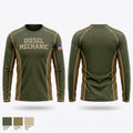 Diesel mechanic 67839344 Long Sleeve Performance Shirt - 1