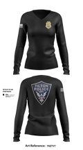 Tilton Police Department 94769957 Women's Long Sleeve V-neck Shirt - 2