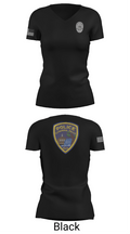 Cuyahoga Falls Police Department  Women's Short Sleeve V-neck Shirt - 24