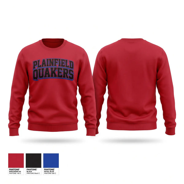 Crew Neck Sweatshirt, Plainfield Quakers, Wrestling, Teamtime, Team time, sublimation, custom sports apparel, team uniforms, spirit wear, spiritwear, sports uniforms, custom shirts, team store, custom team store, fundraiser sports, apparel fundraiser