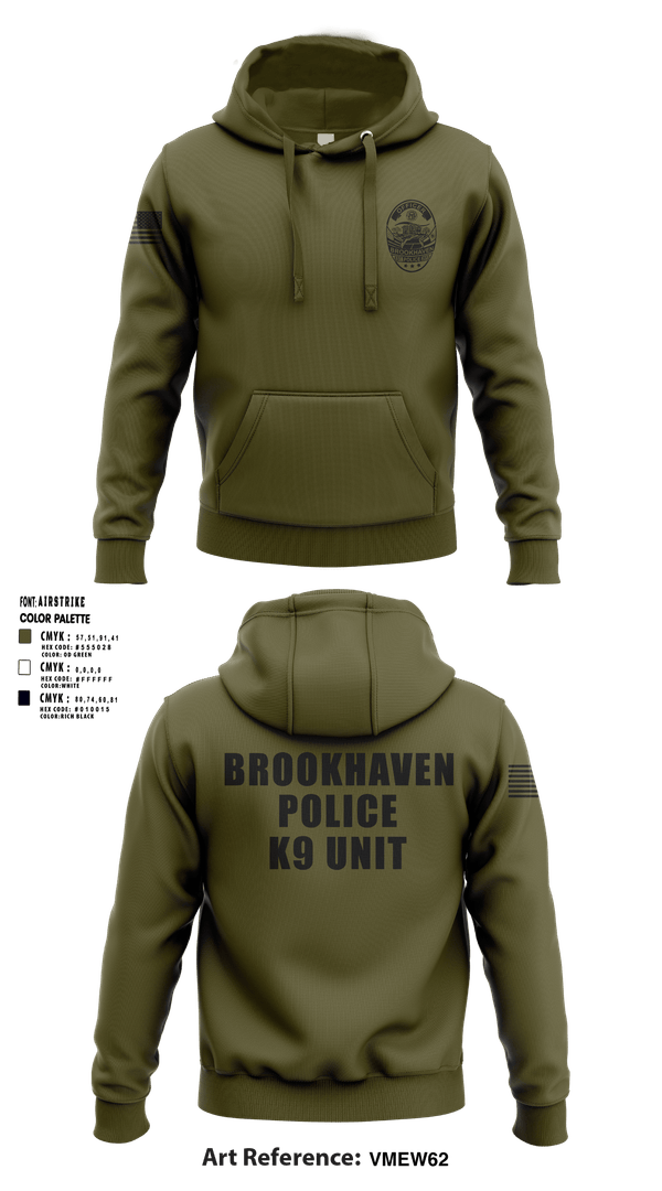 Hoodie, Brookhaven K9 Unit, Police, Teamtime, Team time, sublimation, custom sports apparel, team uniforms, spirit wear, spiritwear, sports uniforms, custom shirts, team store, custom team store, fundraiser sports, apparel fundraiser