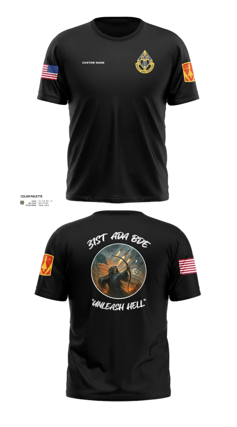 Short Sleeve Performance Shirt, HHB, 31st ADA BDE, , Teamtime, Team time, sublimation, custom sports apparel, team uniforms, spirit wear, spiritwear, sports uniforms, custom shirts, team store, custom team store, fundraiser sports, apparel fundraiser