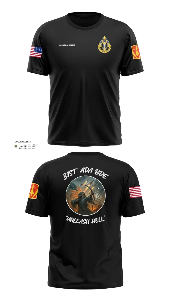 Short Sleeve Performance Shirt, HHB, 31st ADA BDE, , Teamtime, Team time, sublimation, custom sports apparel, team uniforms, spirit wear, spiritwear, sports uniforms, custom shirts, team store, custom team store, fundraiser sports, apparel fundraiser