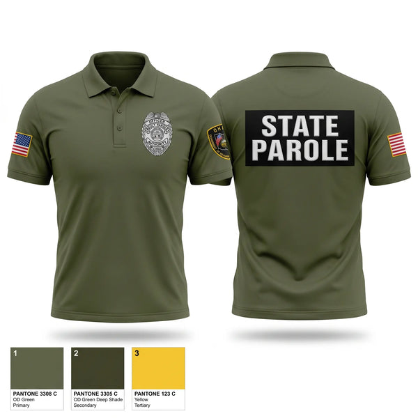 Short Sleeve Performance Polo, State Parole, Police, Teamtime, Team time, sublimation, custom sports apparel, team uniforms, spirit wear, spiritwear, sports uniforms, custom shirts, team store, custom team store, fundraiser sports, apparel fundraiser