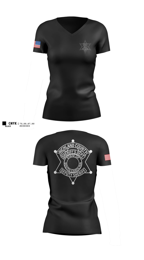 Womens Short Sleeve Vneck Shirt, RCSD, Police, Teamtime, Team time, sublimation, custom sports apparel, team uniforms, spirit wear, spiritwear, sports uniforms, custom shirts, team store, custom team store, fundraiser sports, apparel fundraiser