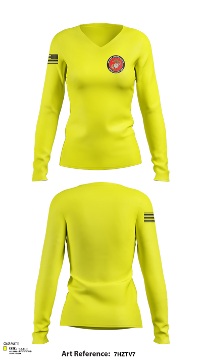 Marine Corps League Casa Grande Detachment 901 97712711 Women's Long Sleeve V-neck Shirt - 102