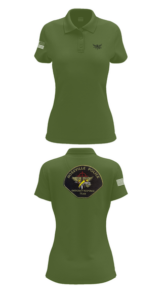 Womens Short Sleeve Performance Polo, Roseville E.R.T., , Teamtime, Team time, sublimation, custom sports apparel, team uniforms, spirit wear, spiritwear, sports uniforms, custom shirts, team store, custom team store, fundraiser sports, apparel fundraiser