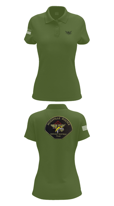 Roseville E.R.T. 91659020 Women's Short Sleeve Performance Polo  - 51