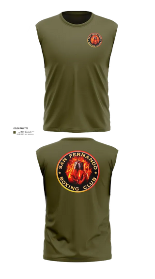 Sleeveless Performance Shirt, San Fernando Boxing Club, Spirit Store, Teamtime, Team time, sublimation, custom sports apparel, team uniforms, spirit wear, spiritwear, sports uniforms, custom shirts, team store, custom team store, fundraiser sports, apparel fundraiser