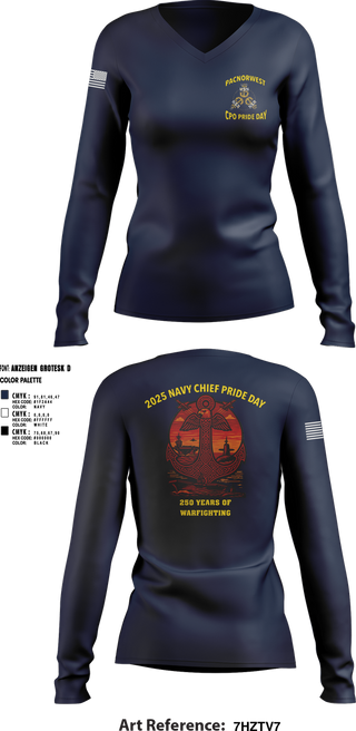 Womens Long Sleeve Vneck Shirt, PNW CHIEFS, , Teamtime, Team time, sublimation, custom sports apparel, team uniforms, spirit wear, spiritwear, sports uniforms, custom shirts, team store, custom team store, fundraiser sports, apparel fundraiser