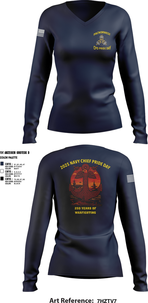 Womens Long Sleeve Vneck Shirt, PNW CHIEFS, , Teamtime, Team time, sublimation, custom sports apparel, team uniforms, spirit wear, spiritwear, sports uniforms, custom shirts, team store, custom team store, fundraiser sports, apparel fundraiser