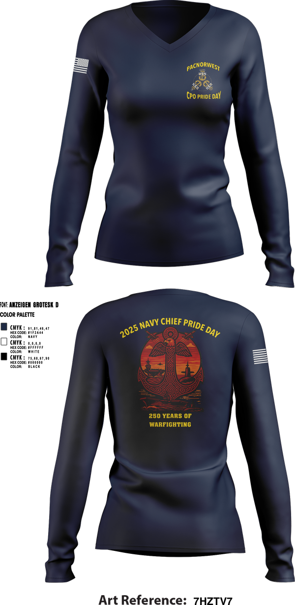 Womens Long Sleeve Vneck Shirt, PNW CHIEFS, , Teamtime, Team time, sublimation, custom sports apparel, team uniforms, spirit wear, spiritwear, sports uniforms, custom shirts, team store, custom team store, fundraiser sports, apparel fundraiser