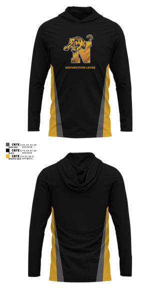 Long Sleeve hooded sunshirt, Northwestern Lehigh, , Teamtime, Team time, sublimation, custom sports apparel, team uniforms, spirit wear, spiritwear, sports uniforms, custom shirts, team store, custom team store, fundraiser sports, apparel fundraiser