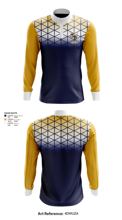 Wynne Yellowjackets 3239649 Quarter Zip Jacket - 1